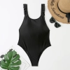 English fashion suspender black color women lady bikini  swimwear for women one-piece swimsuit MX2513