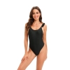 English fashion suspender black color women lady bikini  swimwear for women one-piece swimsuit MX2513