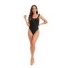 English fashion suspender black color women lady bikini  swimwear for women one-piece swimsuit MX2513