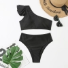 France fashion suspender black color women lady bikini  swimwear for women two-piece women swimsuit MX2516