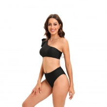 France fashion suspender black color women lady bikini  swimwear for women two-piece women swimsuit MX2516