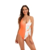 France fashion suspender cross orange painting women lady bikini swimwear for women two-piece women swimsuit MX2517 Color color 2