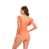 France design orange ruffle shoulder leopard women lady bikini swimwear for women two-piece women swimsuit MX2518