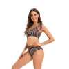 France fashion design circle printing women bikini swimwear for women two-piece women swimsuit MX2519