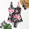 young lovely rose flowers printing women bikini swimwear for women two-piece women swimsuit MX2520