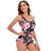 young lovely rose flowers printing women bikini swimwear for women two-piece women swimsuit MX2520