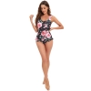 young lovely rose flowers printing women bikini swimwear for women two-piece women swimsuit MX2520