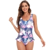 young lovely rose Flamingo printing women bikini swimwear swimsuit MX2520