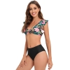 2025 black flower women bikini two-piece swimwear swimsuit MX2522