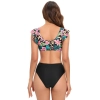 2025 black flower women bikini two-piece swimwear swimsuit MX2522