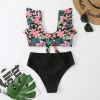 2025 black flower women bikini two-piece swimwear swimsuit MX2522