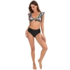 2025 black flower women bikini two-piece swimwear swimsuit MX2522