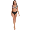 2025 black flower women bikini two-piece swimwear swimsuit MX2522