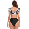 2025 white flower print women two-piece swimwear swimsuit for lady MX2522