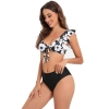 2025 white flower print women two-piece swimwear swimsuit for lady MX2522