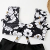 2025 white flower print women two-piece swimwear swimsuit for lady MX2522