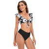 2025 white flower print women two-piece swimwear swimsuit for lady MX2522