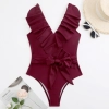 2025 black bow  one-piece swimwear swimsuit for lady MX2508 Color color 8