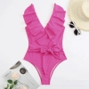 2025 black bow  one-piece swimwear swimsuit for lady MX2508 Color color 11