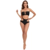 classic black metal ring two-piece swimwear swimsuit for lady MX2508