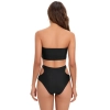 classic black metal ring two-piece swimwear swimsuit for lady MX2508