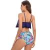 purple color top sweaty two-piece swimwear swimsuit for lady MX2524 wholesale