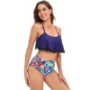 purple color top sweaty two-piece swimwear swimsuit for lady MX2524 wholesale