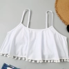 Germany design white color top sweaty floral shorts two-piece swimwear swimsuit for lady MX2524 wholesale