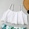 Germany design white color top sweaty floral shorts two-piece swimwear swimsuit for lady MX2524 wholesale