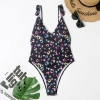 Australia popular heart print sweaty one-piece swimwear swimsuit for lady MX2524 wholesale