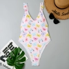 Germany style pink butterfly sweaty one-piece women swimwear swimsuit for lady MX2524 wholesale