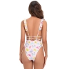 Germany style pink butterfly sweaty one-piece women swimwear swimsuit for lady MX2524 wholesale