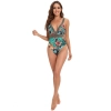 North America style plant printing one-piece women swimwear swimsuit for lady MX2526 wholesale