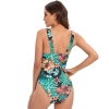 North America style plant printing one-piece women swimwear swimsuit for lady MX2526 wholesale