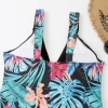 North America style plant printing one-piece women swimwear swimsuit for lady MX2526 wholesale