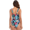 North America style plant printing one-piece women swimwear swimsuit for lady MX2526 wholesale