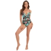 south America style plant printing one-piece design women swimwear swimsuit for lady MX2526 wholesale