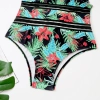 south America style plant printing one-piece design women swimwear swimsuit for lady MX2526 wholesale