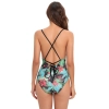 south America style plant printing one-piece design women swimwear swimsuit for lady MX2526 wholesale