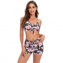 sweaty south America flower printing two-piece design women swimwear swimsuit for women MX2528 wholesale