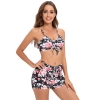 sweaty south America flower printing two-piece design women swimwear swimsuit for women MX2528 wholesale