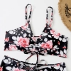 sweaty south America flower printing two-piece design women swimwear swimsuit for women MX2528 wholesale