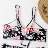 sweaty south America flower printing two-piece design women swimwear swimsuit for women MX2528 wholesale