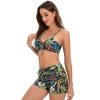 sweaty south America tropical rain forest plant printing two-piece design women swimwear swimsuit for women MX2528 wholesale