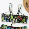 sweaty south America tropical rain forest plant printing two-piece design women swimwear swimsuit for women MX2528 wholesale