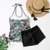 Brazil America plant leaves printing two-piece  women swimwear swimsuit for women MX2531 wholesale