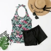 Brazil America plant leaves printing two-piece  women swimwear swimsuit for women MX2531 wholesale