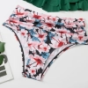 Brazil America plant leaves flouncing two-piece swimwear swimsuit for women MX2531 wholesale