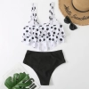 Brazil America cute dot print black shorts two-piece swimwear swimsuit for women MX2531 wholesale