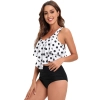 Brazil America cute dot print black shorts two-piece swimwear swimsuit for women MX2531 wholesale